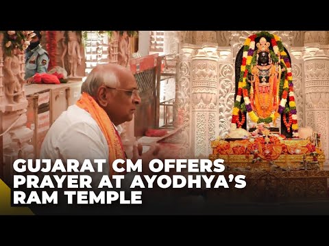 Gujarat CM visits Ram temple, announces Yatri Bhavan in Ayodhya